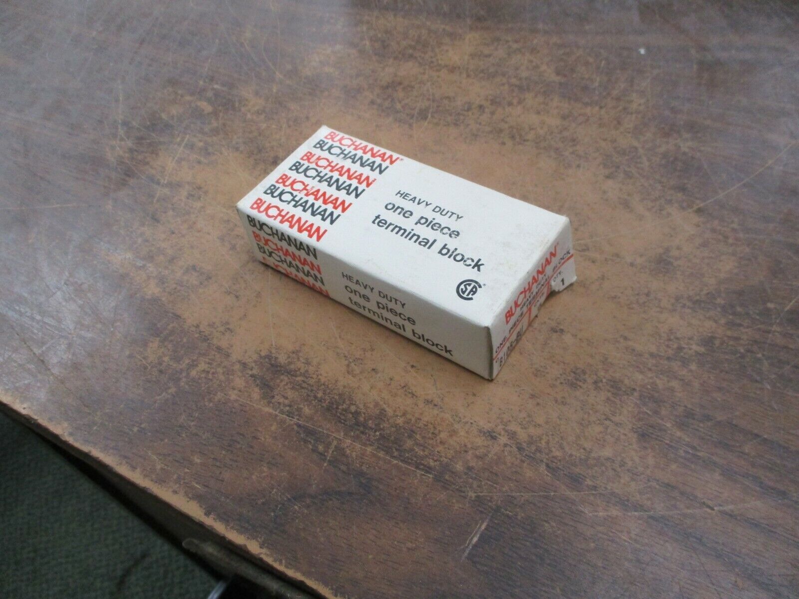 Buchanan Heavy Duty One Piece Terminal Block B106-BU 6 Circuits New Surplus