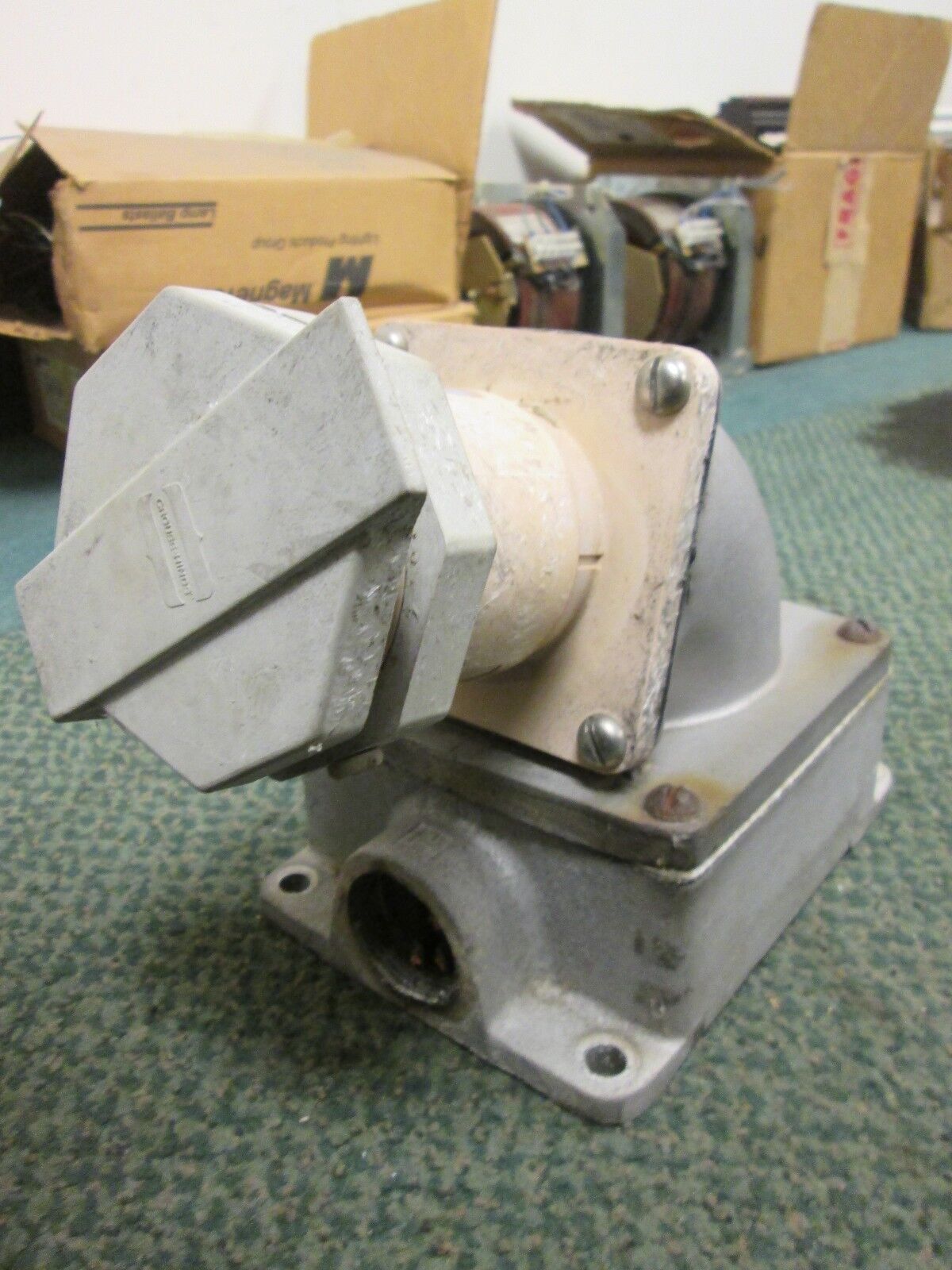 Crouse-Hinds Receptacle w/ Base NR 642 60A 3W 4P Used