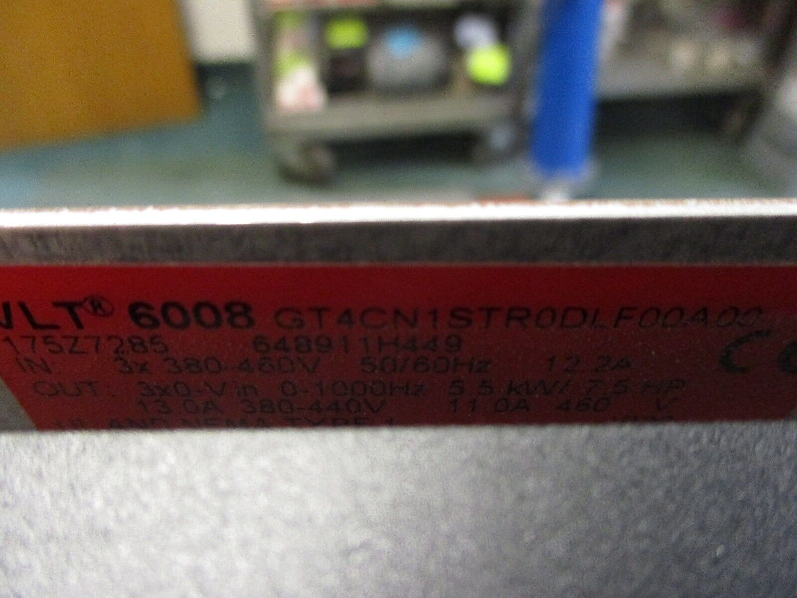 Danfoss VLT 6008 AC Drive 175Z7285 7.5HP 3Ph Used