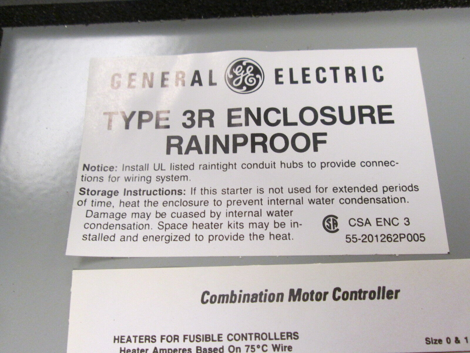 GE Fusible Size 1 Combination CR408C694R31NA11A 115-120V Coil 27A 600V *No Box*