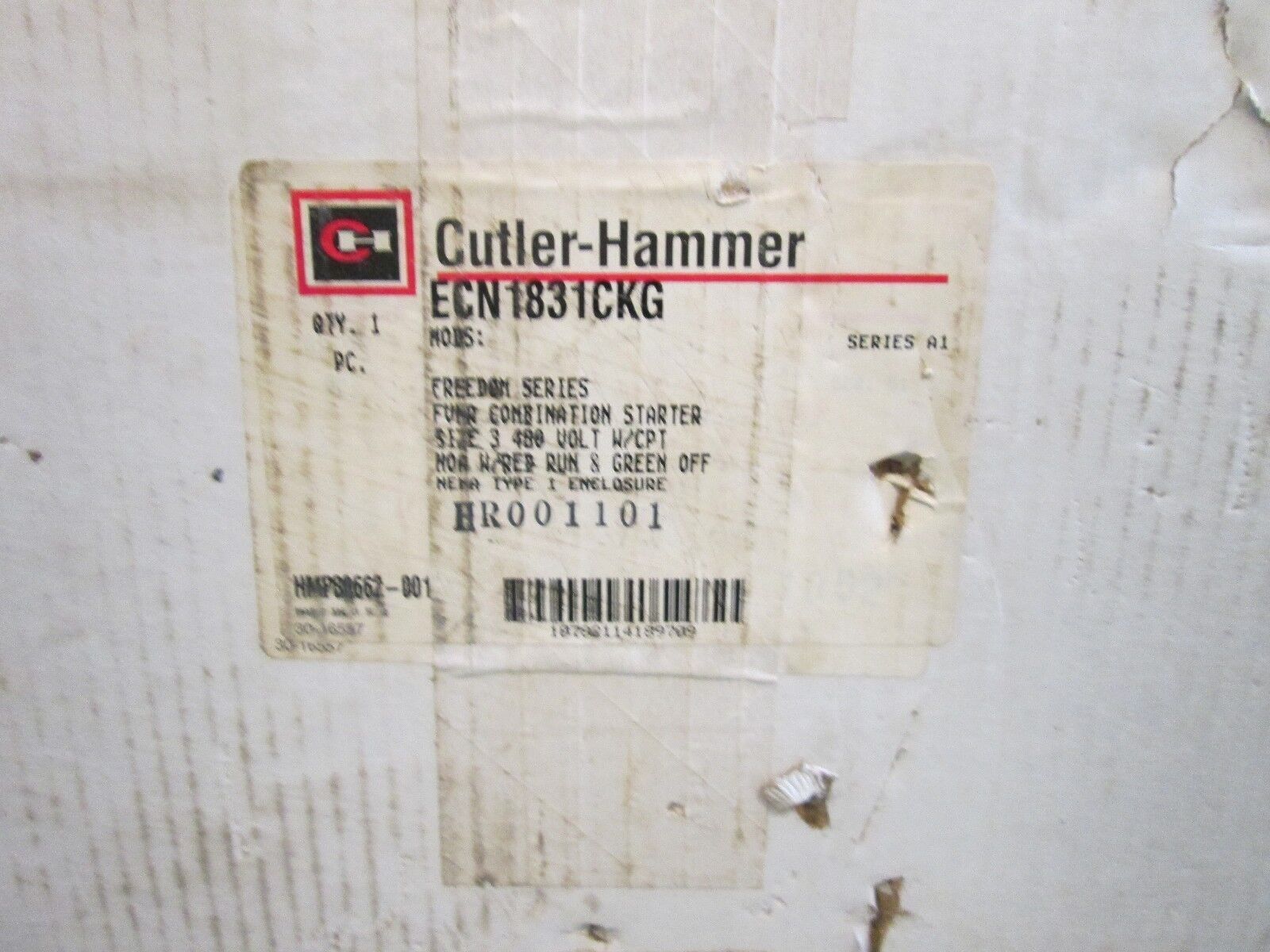 Cutler-Hammer Fusible Combination with Control Transformer, Size 3, AN16KN0, New