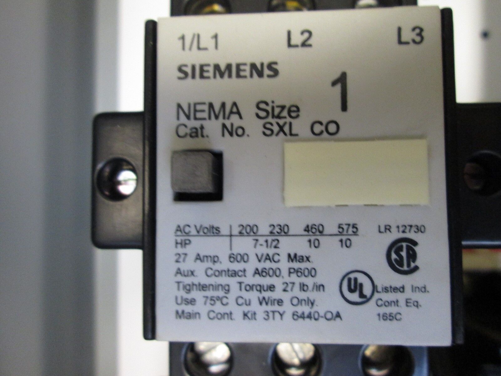 Siemens Fusible Combination SCFC10120 Size 1 120V Coil New Surplus