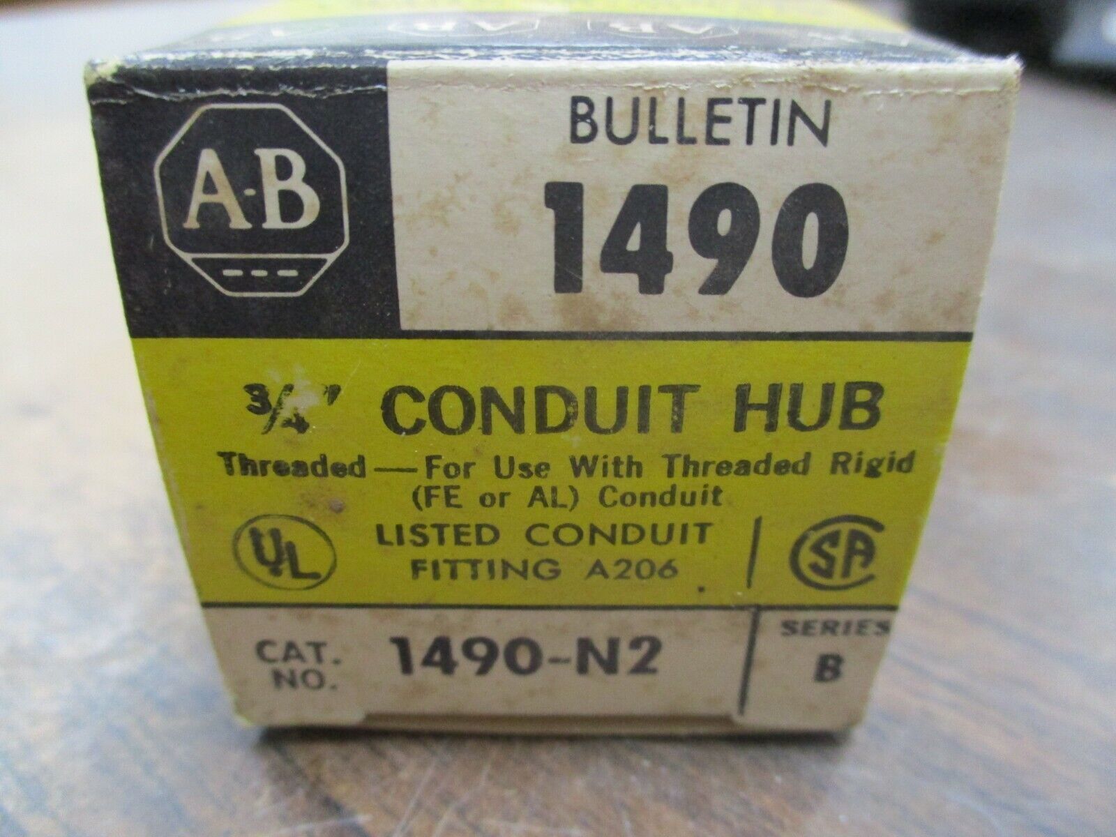 Allen-Bradley 3/4" Conduit Hub 1490-N2 Ser. B *Lot of 2* New Surplus