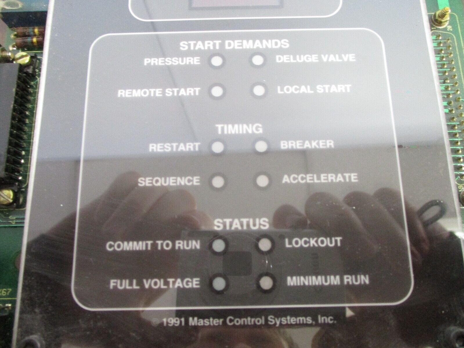 Master Control Systems Control Panel Assembly 5625 ISS Used