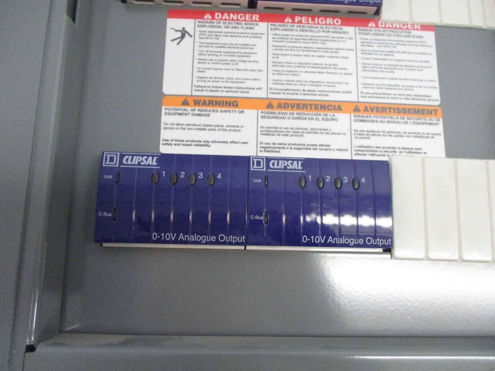 Square D Clipsal Control Panel SLC36MSSG Used