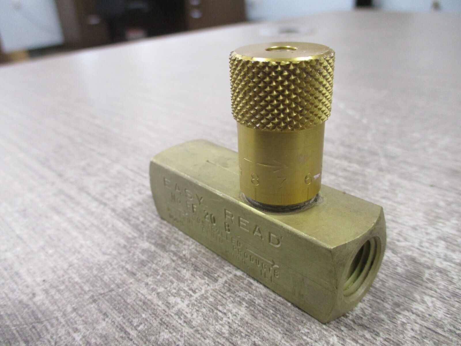 Deltrol Easy Read Flow Control Valve EF 20 B Used