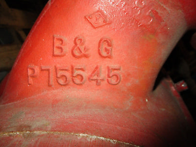 Bell & Gossett Pump P75545 Inlet: 4" Outlet: 4" Used