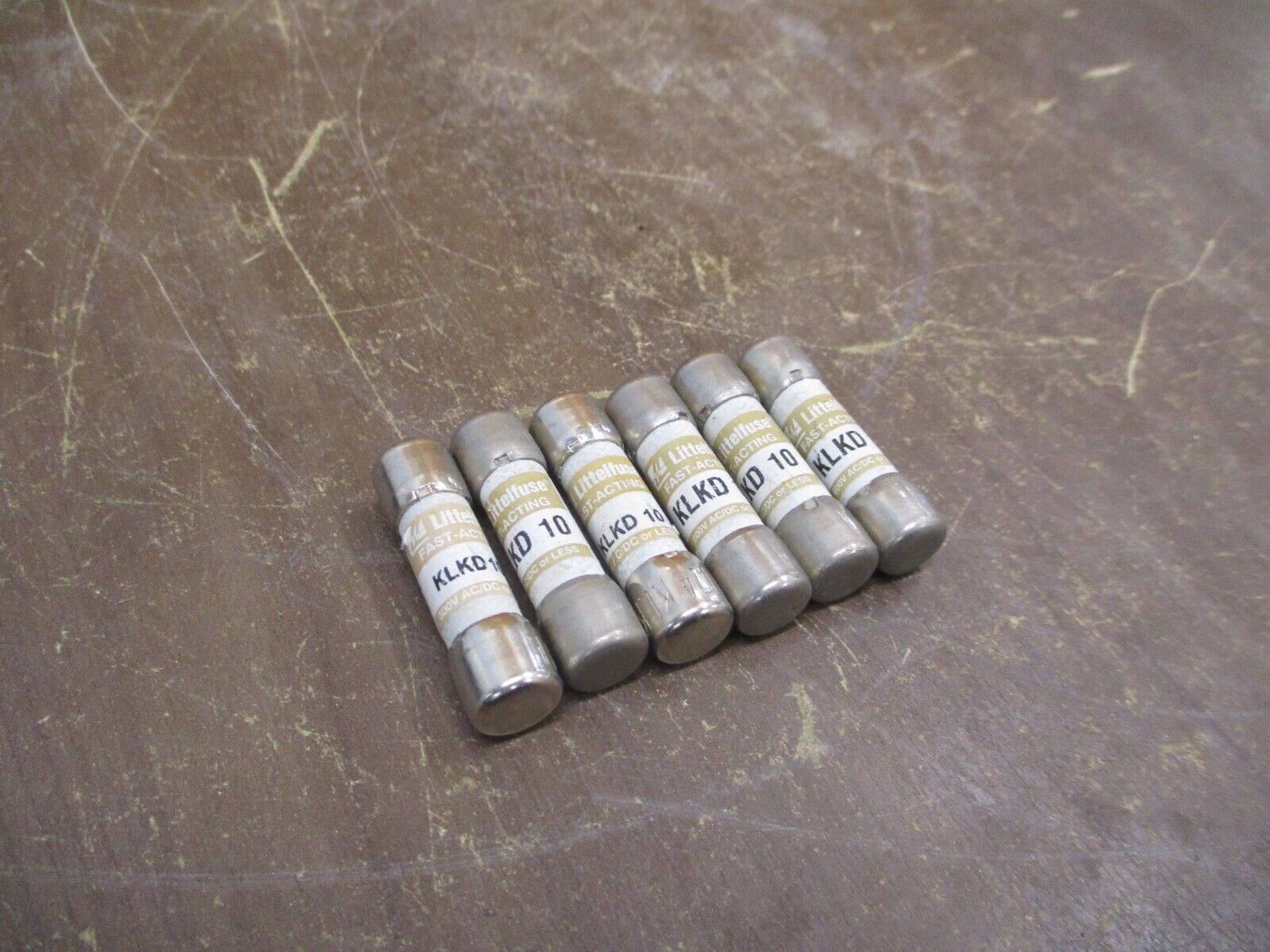 Littelfuse Fuse KLKD10 10A 600V *Lot of 6* Used