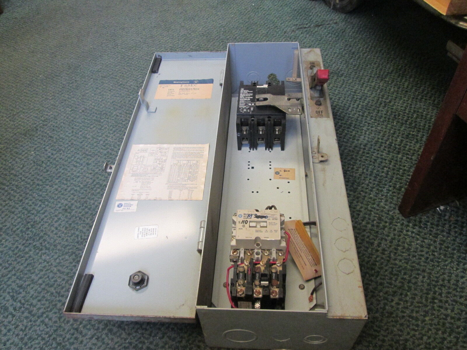 Westinghouse Breaker Size 1 Combination A2094A90G06 30A 120V Coil Used