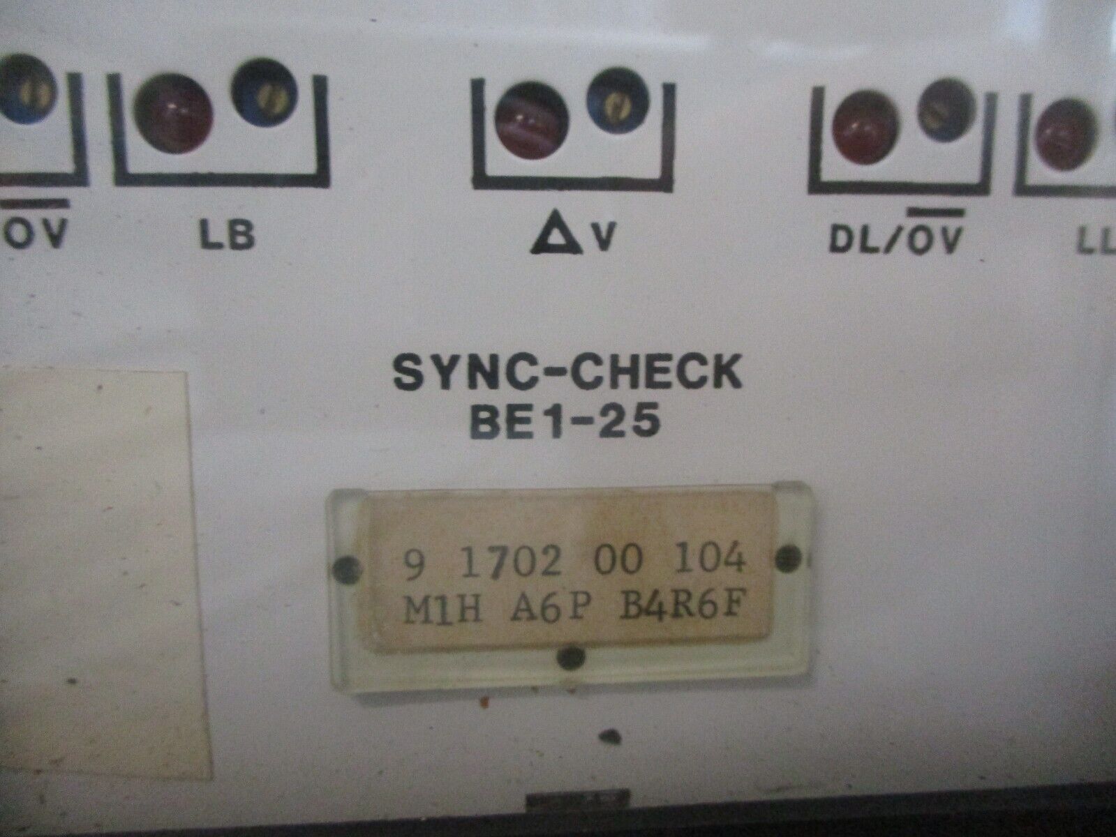 Basler Electric Sync-Check Relay BE1-25 Used
