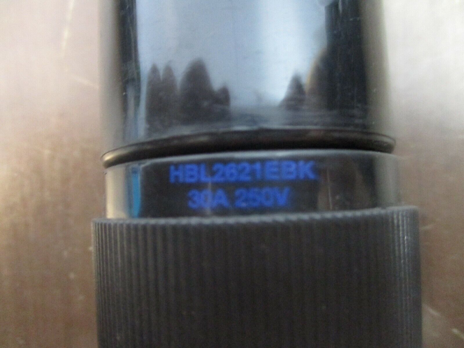 Hubbell Plug & Connector Set HBL2623EBK / HBL2621EBK 30A 250V Used