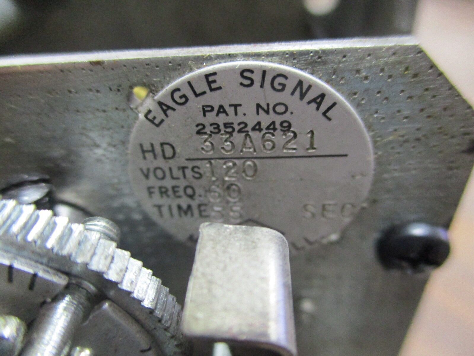 Eagle Signal Timer HD33A621 120V 60Hz 55 sec Used