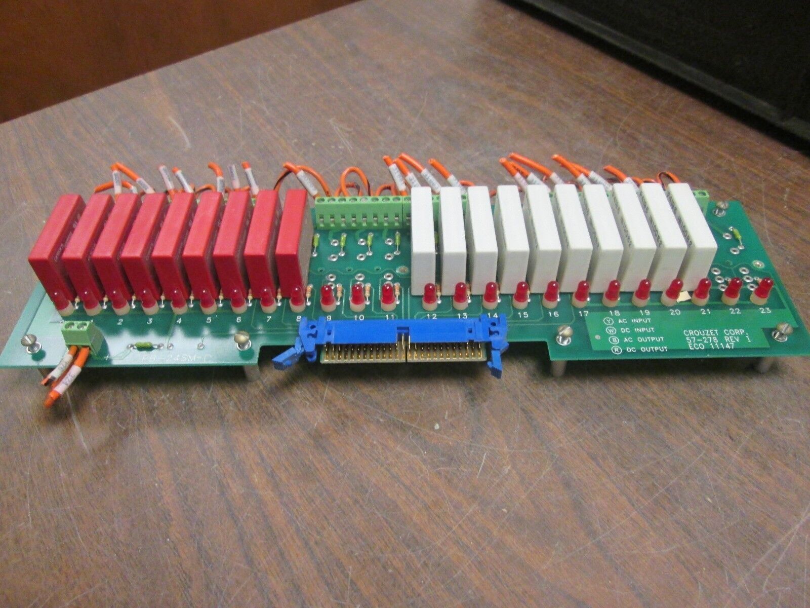 Gordos I/O Mounting Board w/ Modules PB-24SM-C Used