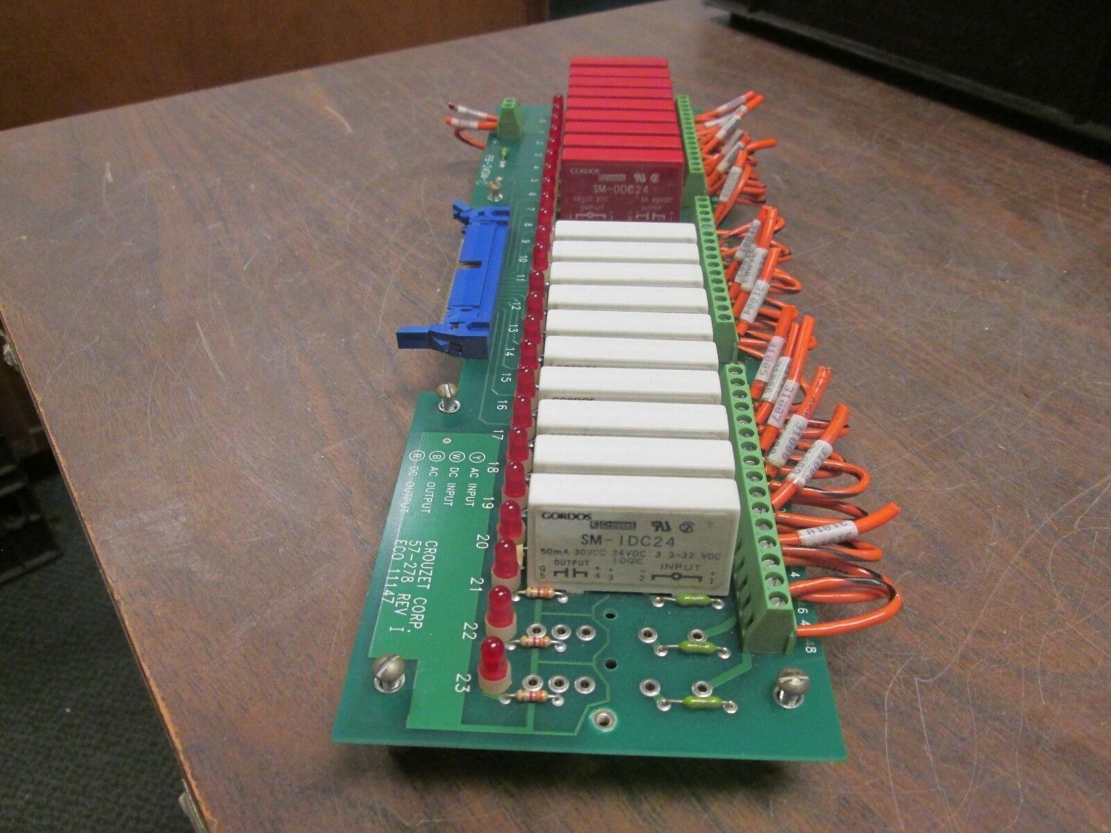 Gordos I/O Mounting Board w/ Modules PB-24SM-C Used