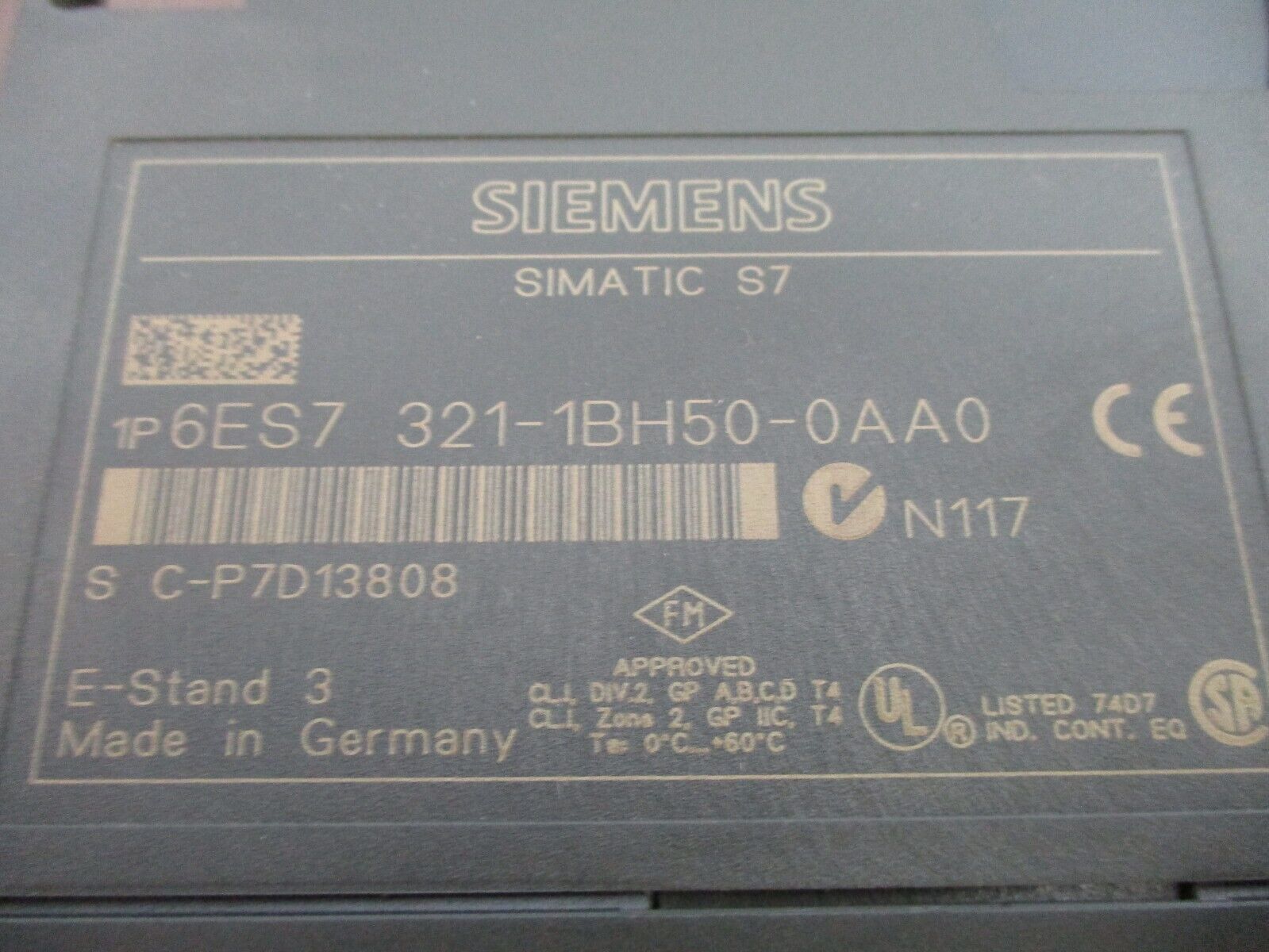 Siemens Simatic S7 Digital Input Module 6ES7 321-1BH50-0AA0 Used