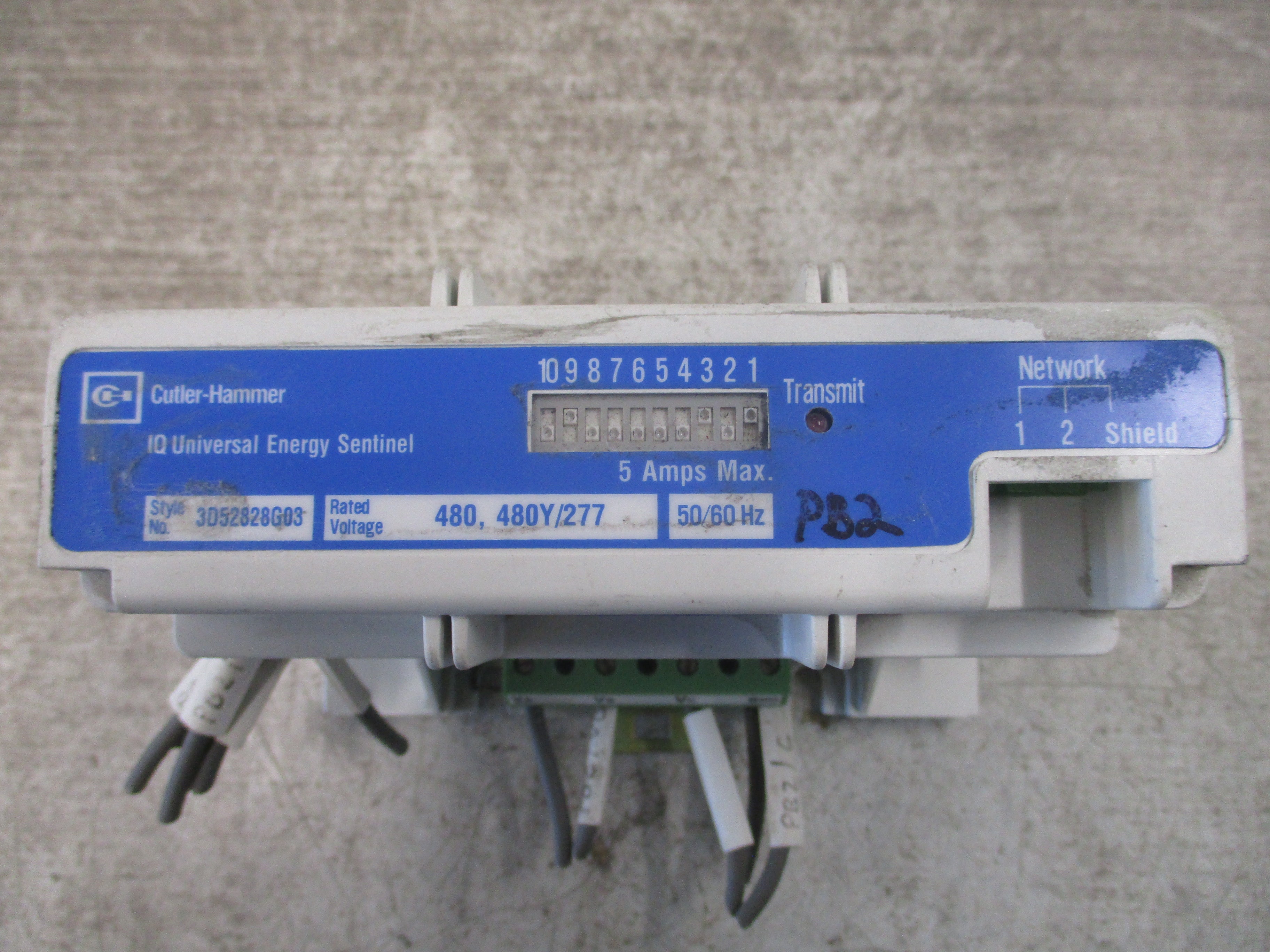 Cutler-Hammer IQ Universal Energy Sentinel 3D52828G03 5A 50/60 Hz