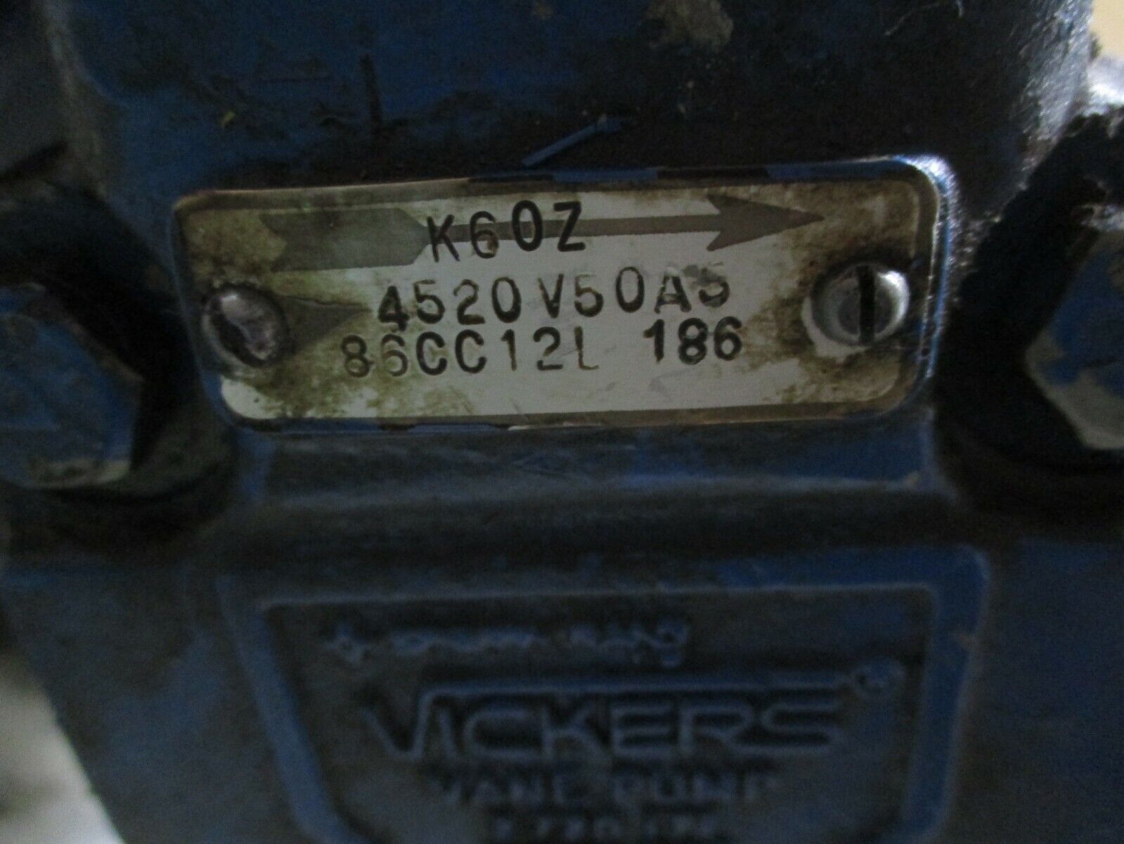 Vickers Vane Pumps w/ Motor 4520V42A8/4520V50A5 50HP 1200RPM 230/460V 132/66A