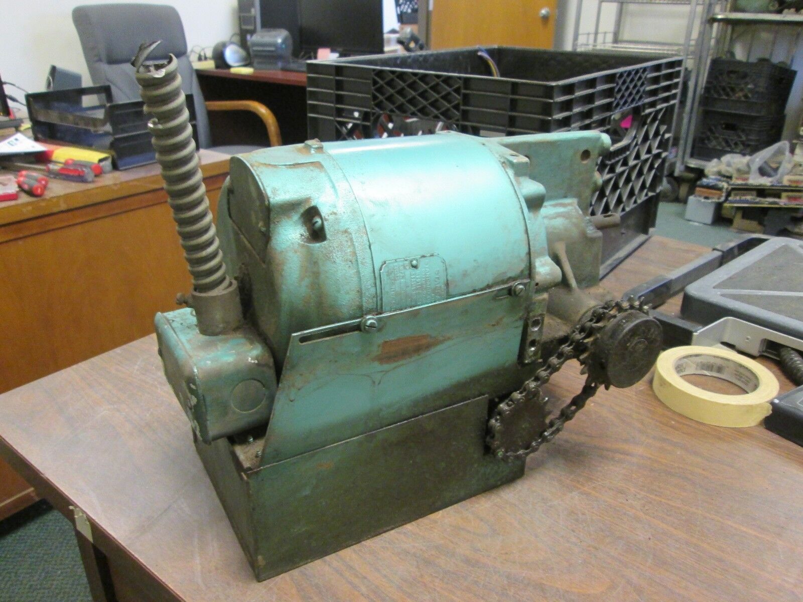 Crawford Door Company Door Motor CT-20 1/3HP 1725RPM 115V 6.6A 60Hz Used