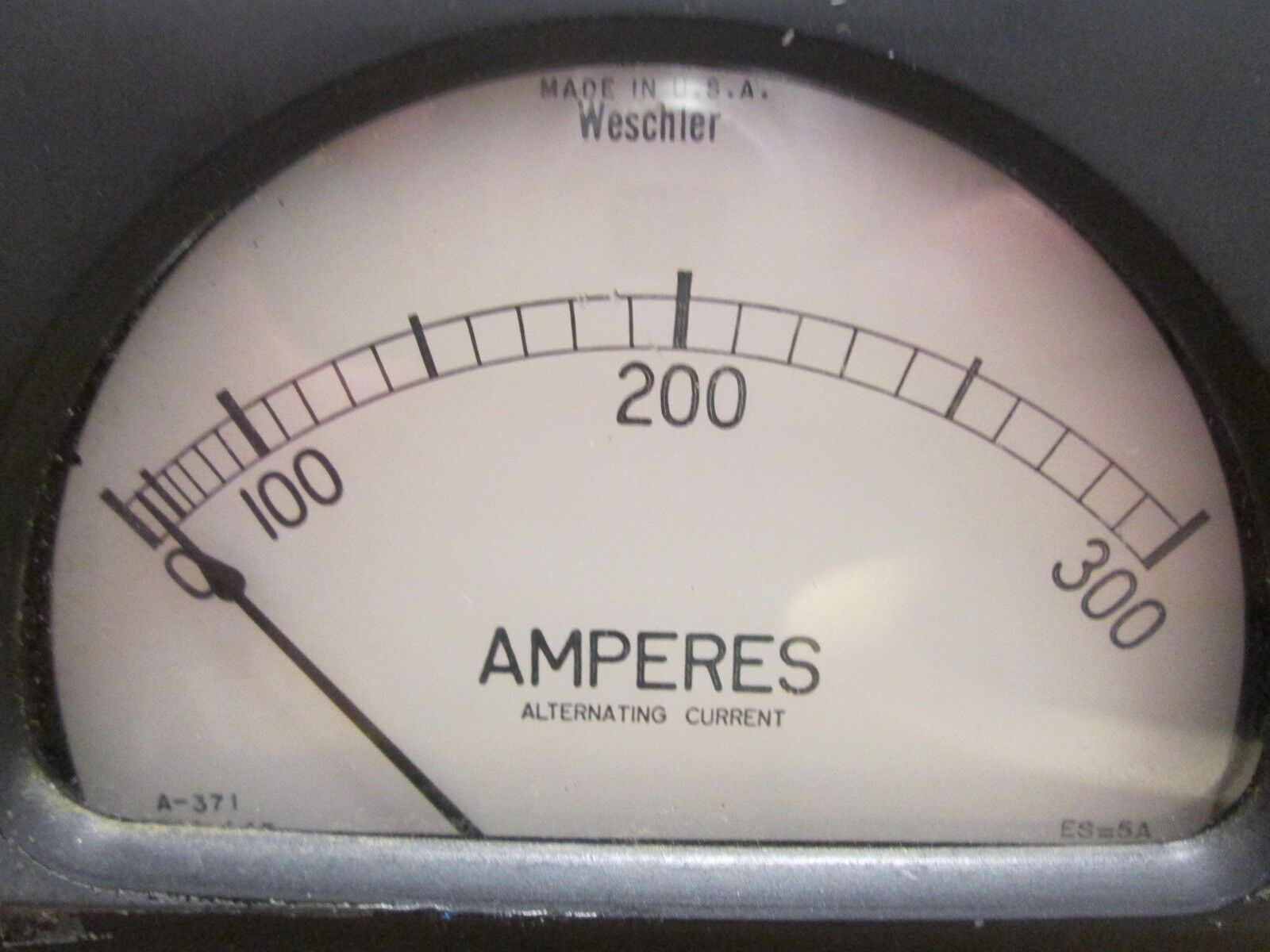 Weschler Electric AC Ammeter 291B292A18/RA371ACA Range:0-300A Used