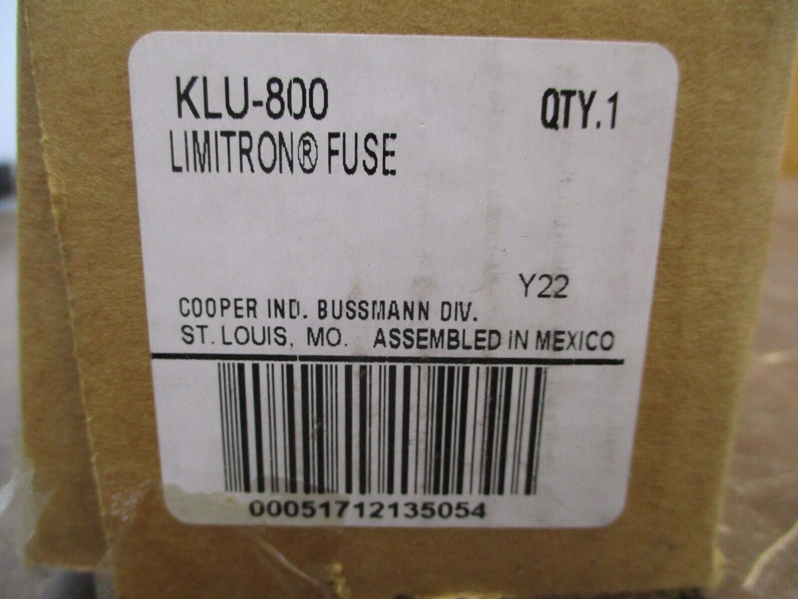 Bussmann Limitron Fuse KLU-800 800A 600V New Surplus