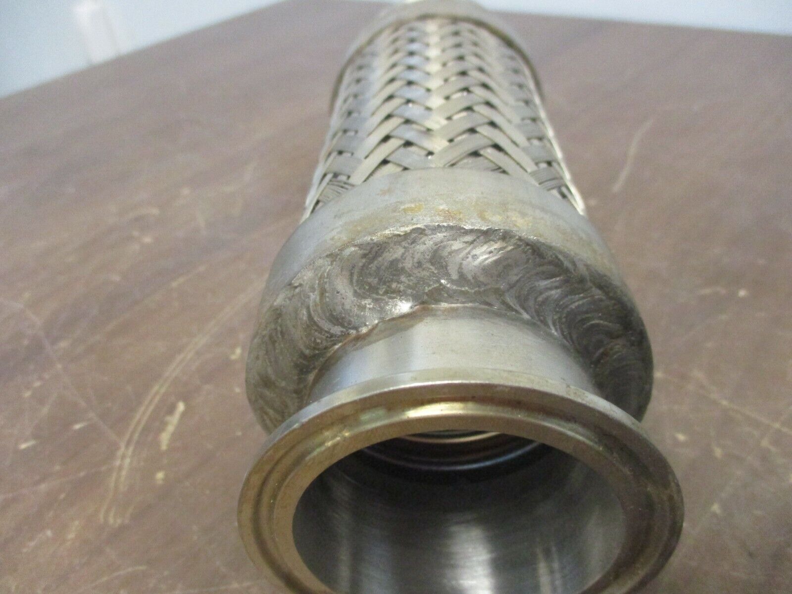 Misc. Brand Stainless Steel Flexible Hose Flexible Length: 4.5" Size: 2" Used
