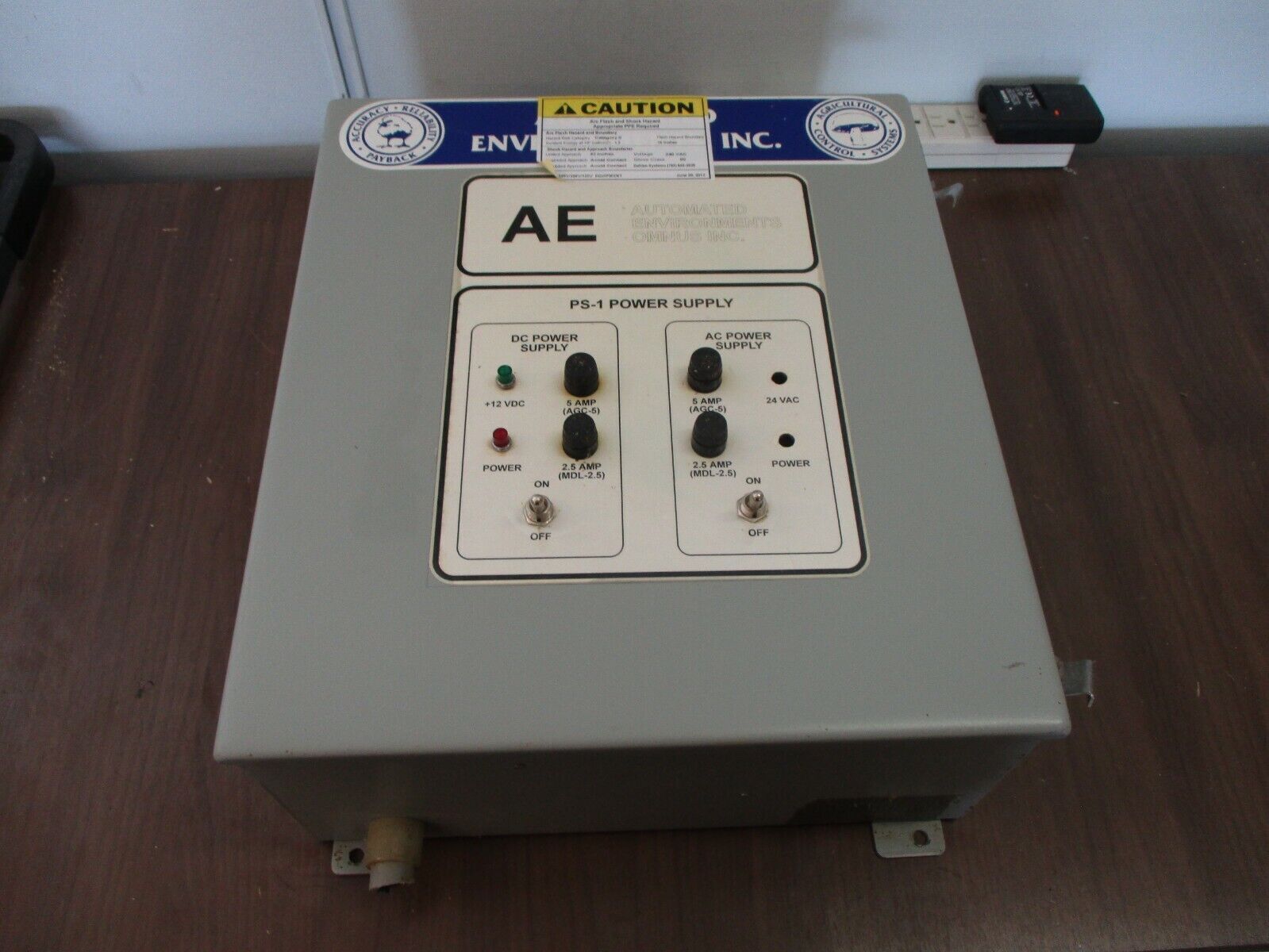 Automated Environments, Inc. Power Supply PS-1 Type 12 Enclosure Used