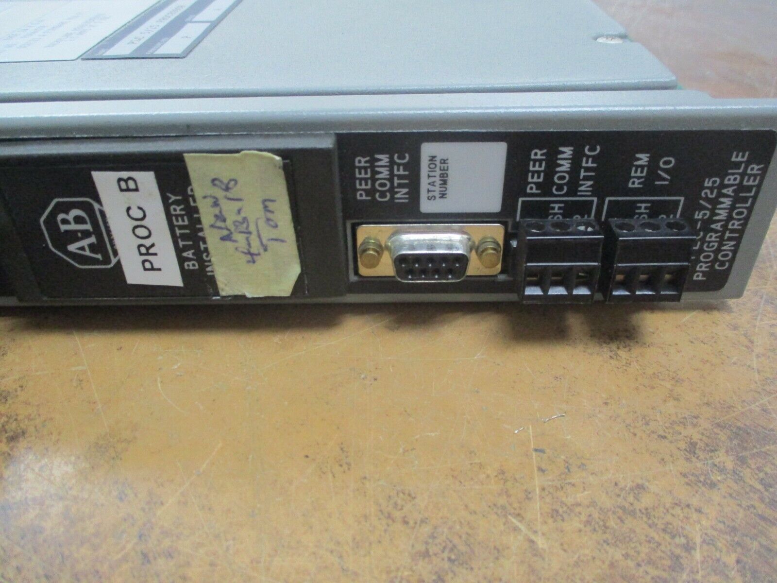Allen-Bradley PLC-5/25 Processor Module 1785-LT2/A Ser. A F/W Rev. P Used