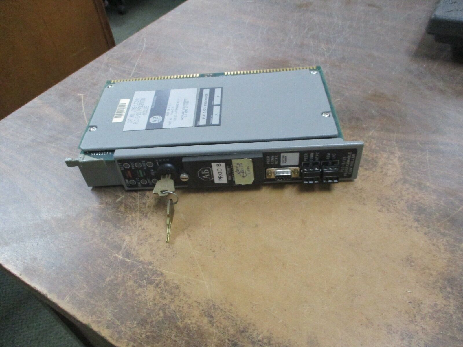 Allen-Bradley PLC-5/25 Processor Module 1785-LT2/A Ser. A F/W Rev. P Used