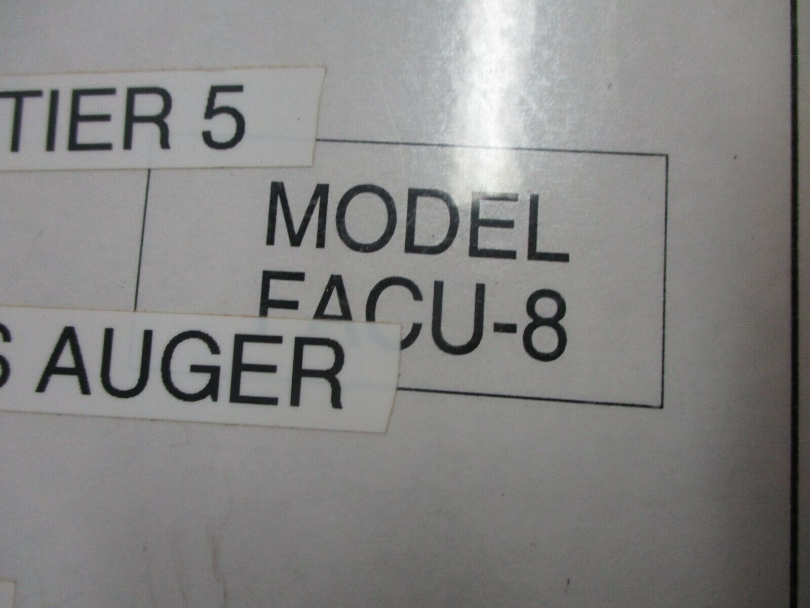 Automated Environments, Inc. Feed Auger Relay Control Unit FACU-8 Used