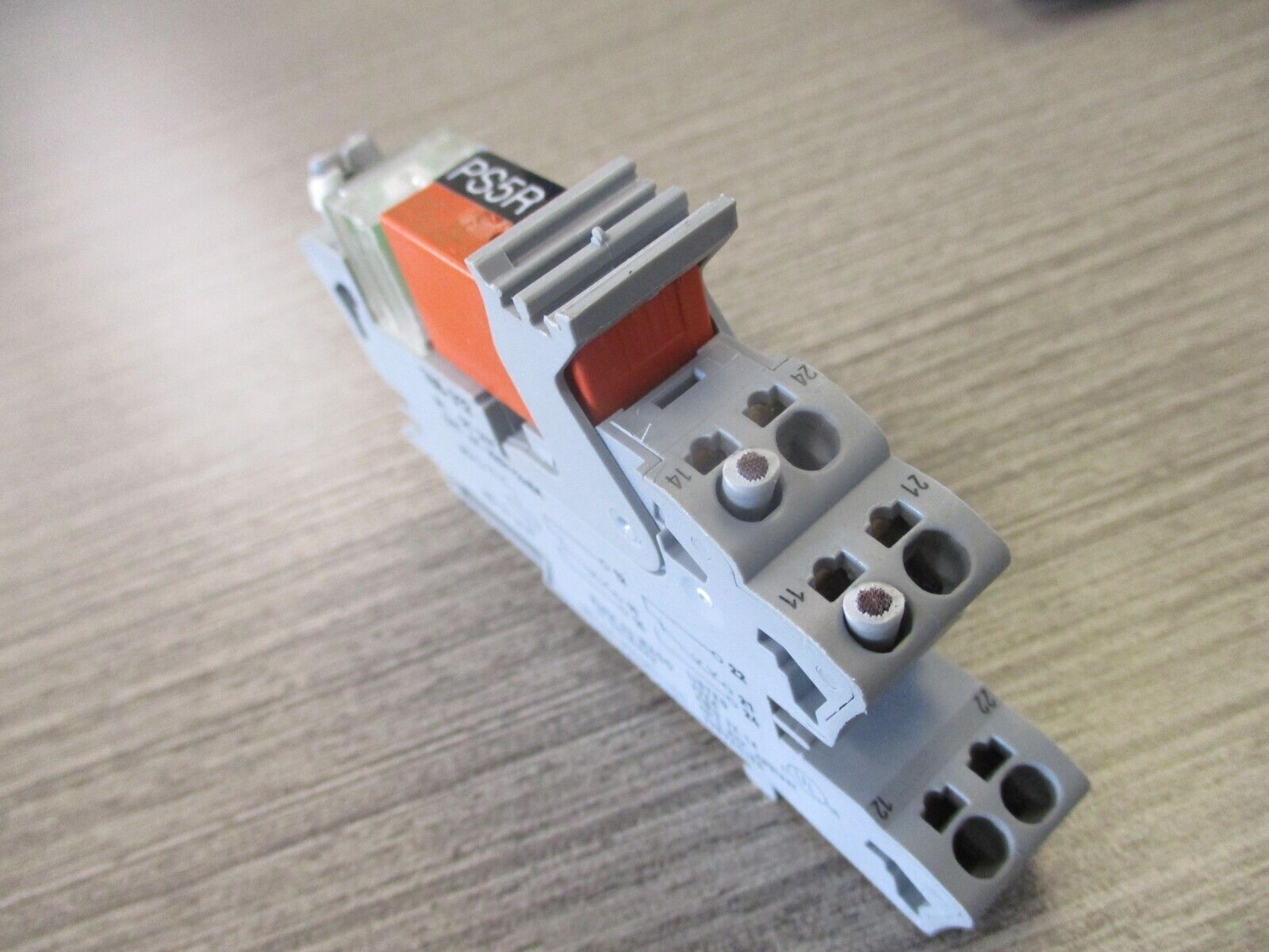 Wago Tbco Schrack relay RT314024 24VDC coil. W/Base used.
