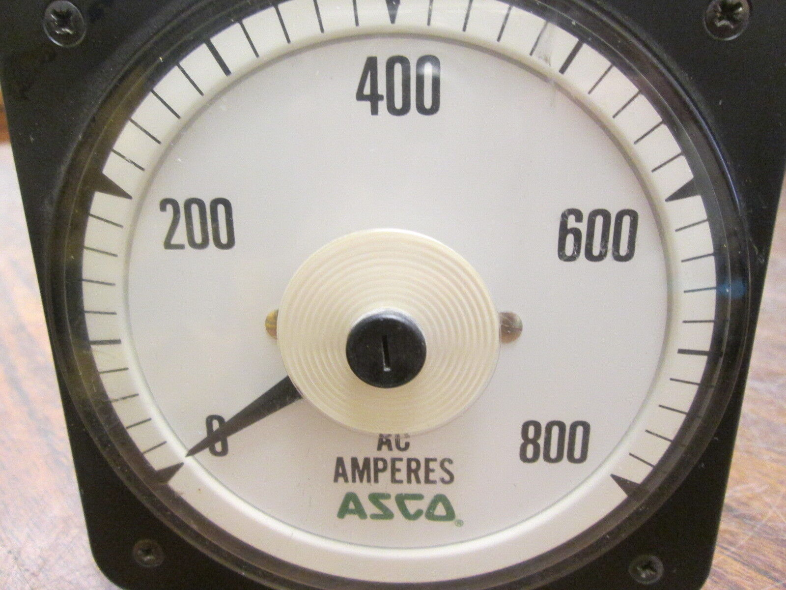 ASCO Type BLS AC Amp Meter 491942-009 Range: 0-800A Used