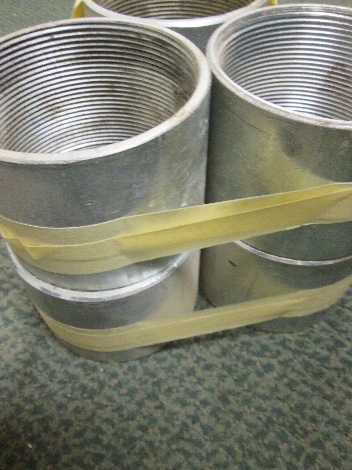 Misc. Brand Steel Couplings Size 4" Lot of 6 New Surplus