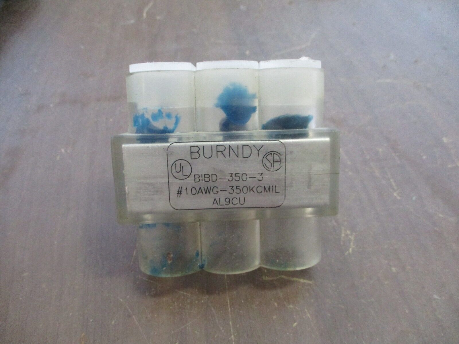 Burndy Insulated Connector BIBD-350-3 #10AWG-350KCMIL 3P Used