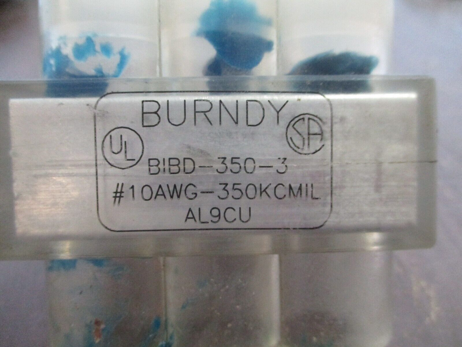 Burndy Insulated Connector BIBD-350-3 #10AWG-350KCMIL 3P Used