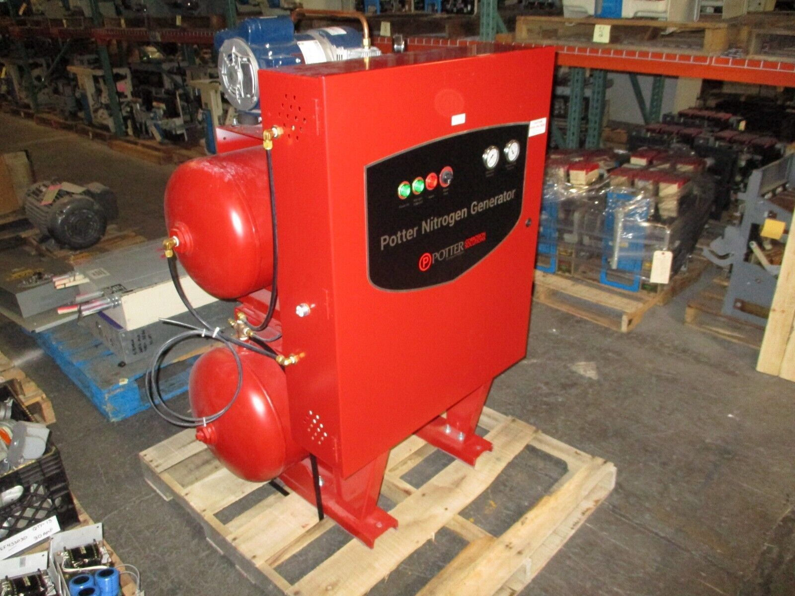 Potter NGP-500D Nitrogen Generator NGP-500D-1A 20 Gal Air Tank 115V 1Ph Used