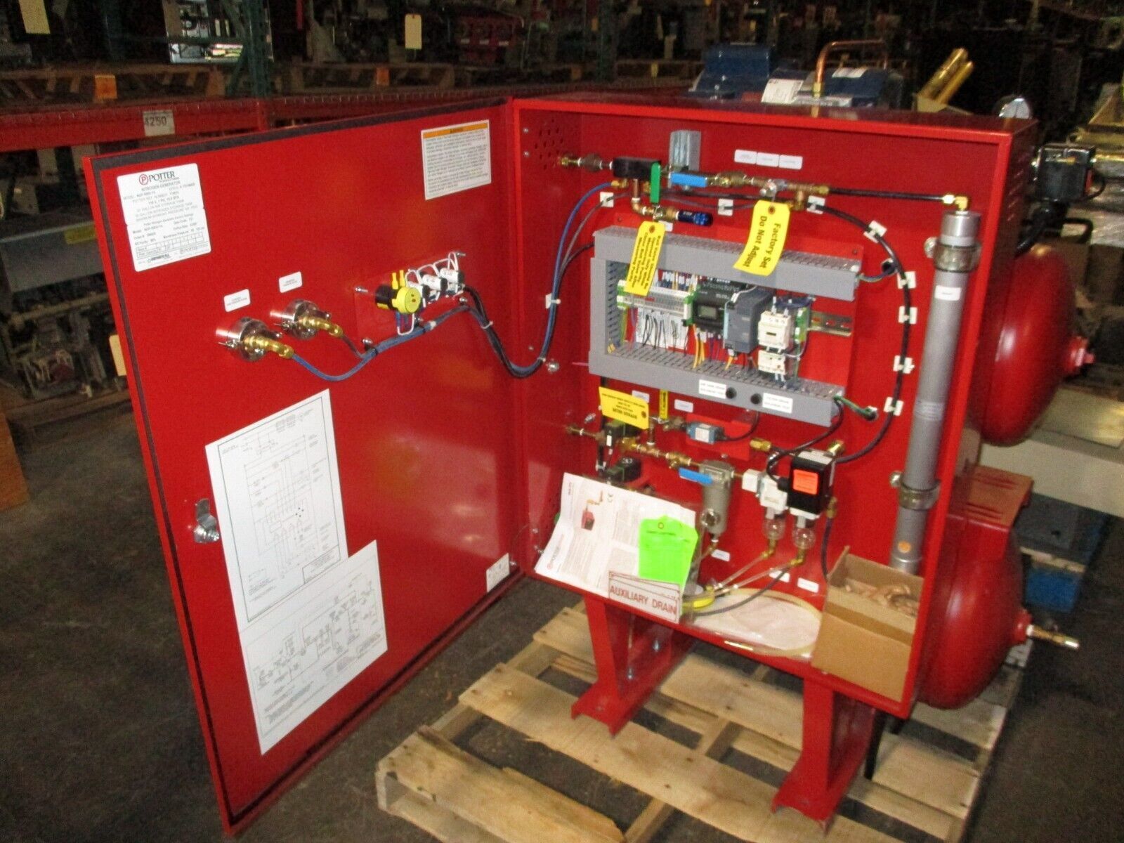 Potter NGP-500D Nitrogen Generator NGP-500D-1A 20 Gal Air Tank 115V 1Ph Used