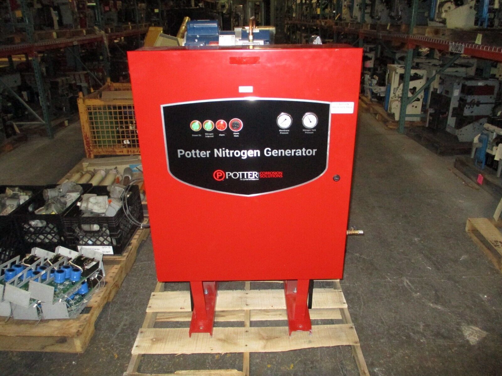 Potter NGP-500D Nitrogen Generator NGP-500D-1A 20 Gal Air Tank 115V 1Ph Used