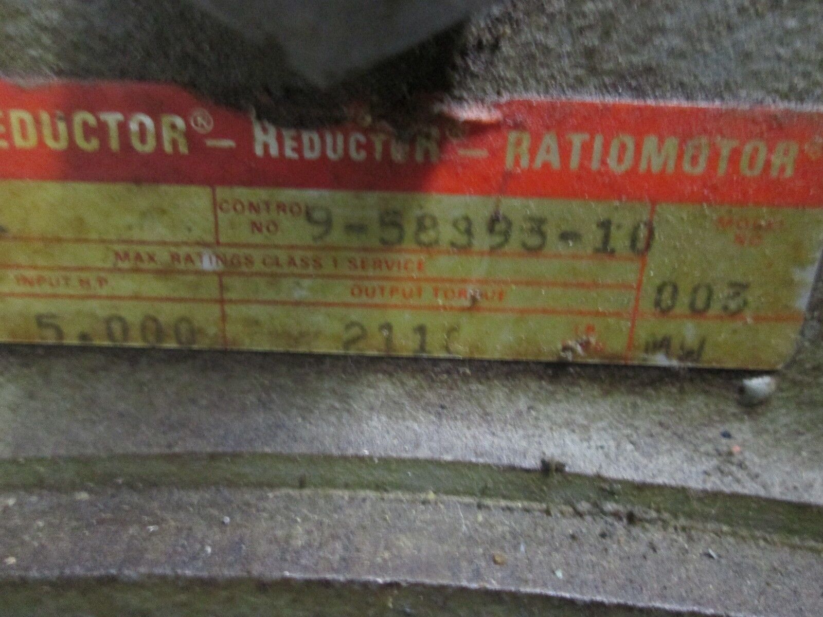 Boston Gear Reducer F332-15-G1 5 HP IN 2110 IN-LB Torque Out Used