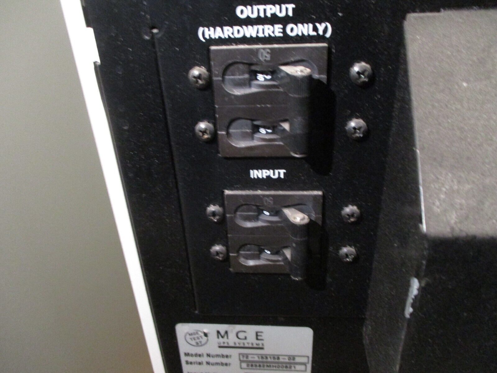 MGE UPS Battery Cabinet 72-153158-02 10kVA Used