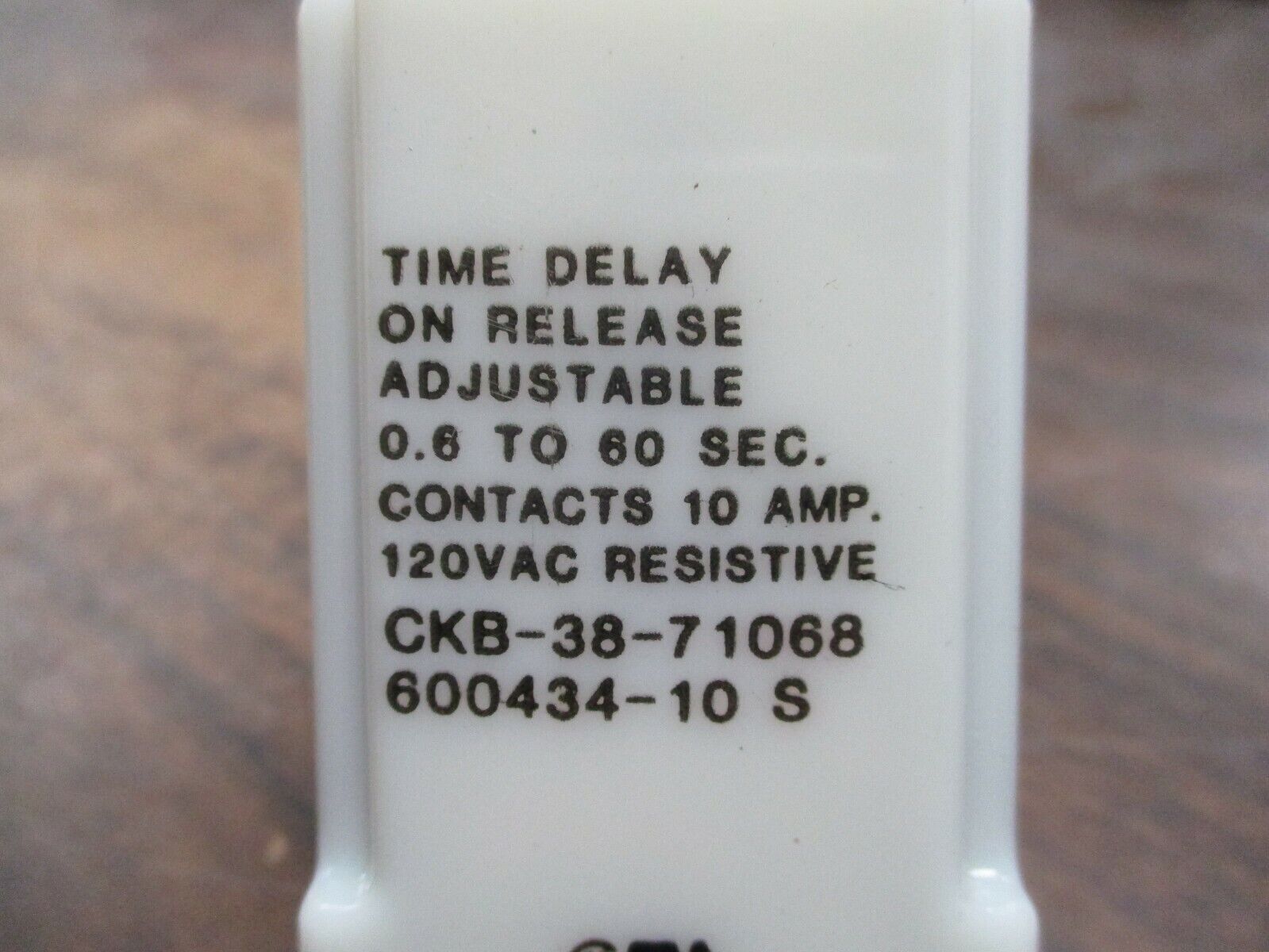 Potter & Brumfield Time Delay Relay CKB-38-71068 Delay: 0.6-60sec Used