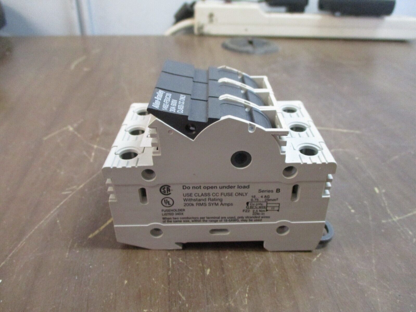 Allen-Bradley Fuseholder 1492-FB3C30 30A 600V 3P Used