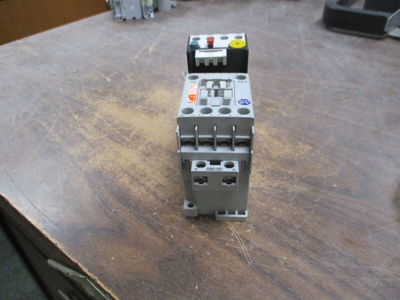 Allen-Bradley Starter 100-C09*10/193-TAB16 120V Coil 25A 600V Trip: 1-1.6A Used