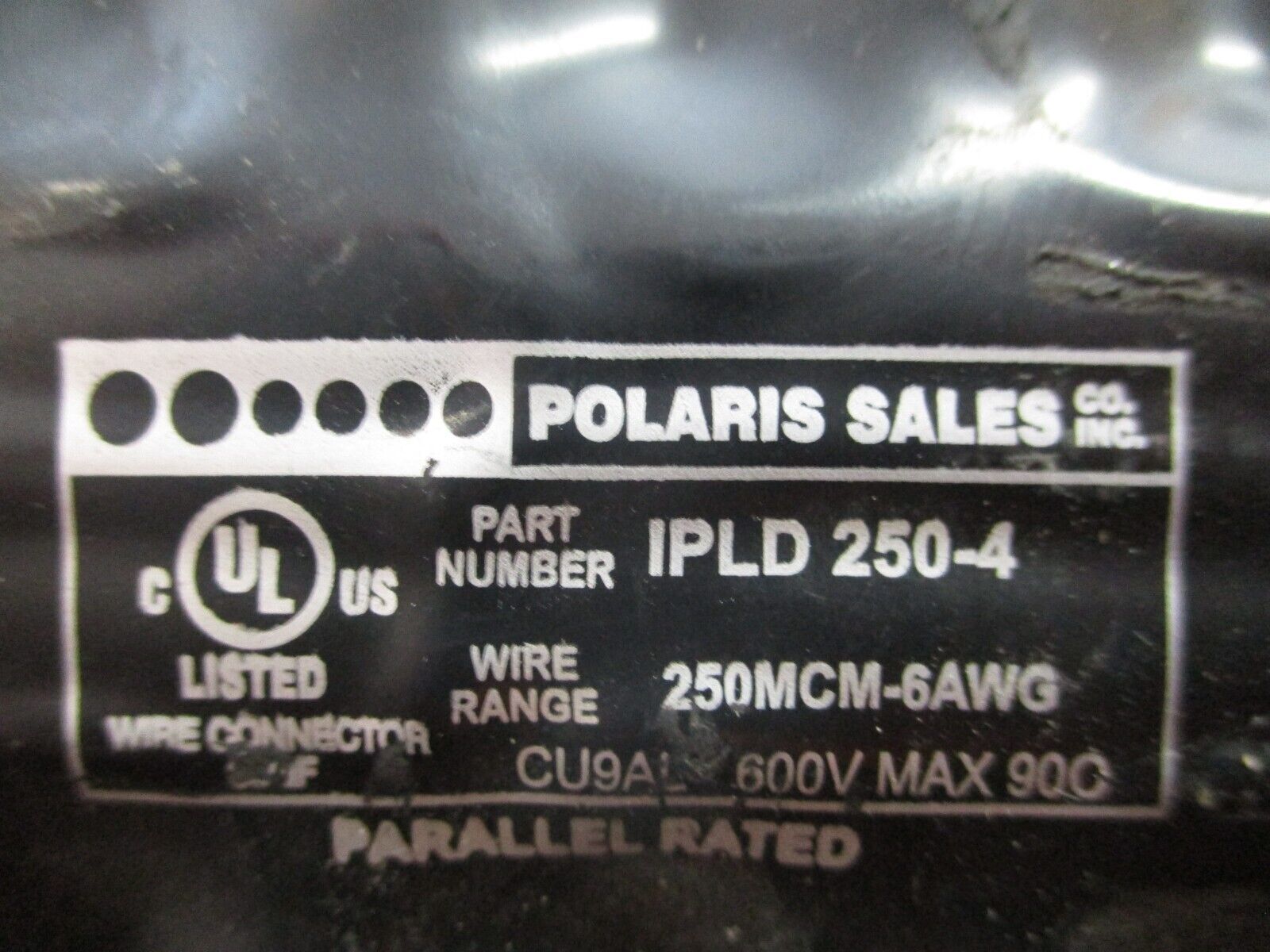 Polaris Pre-Insulated Connector IPLD 2500-4 250MCM-6AMG 4P Used