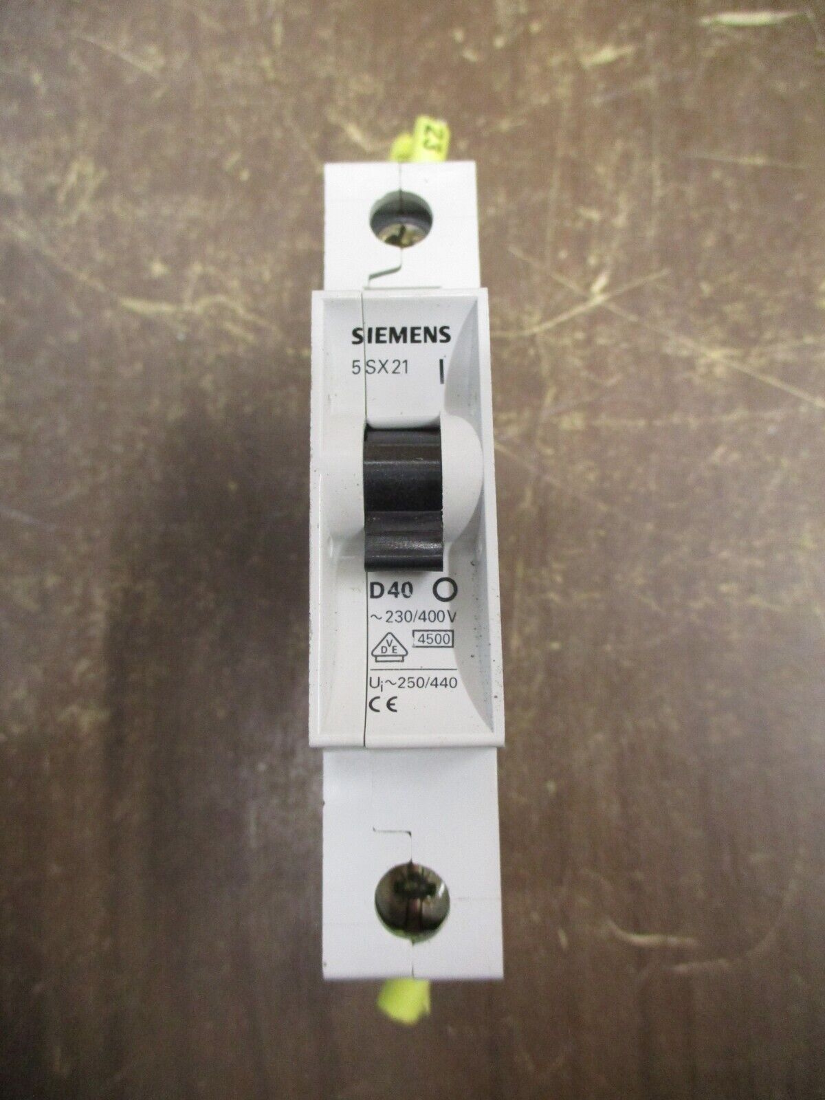 Siemens Circuit Breaker 5SX21-D40 40A 230/400V 1P *Lot of 3* Used
