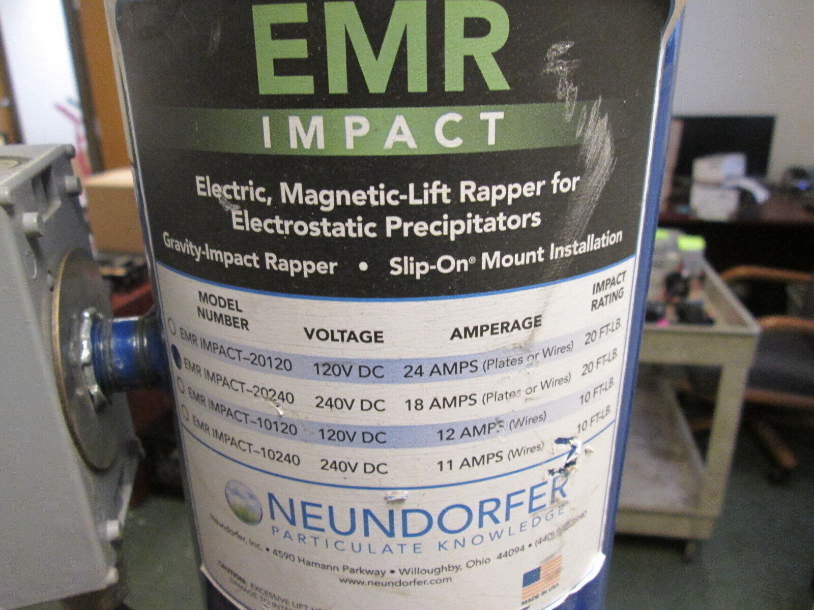 Neundorfer EMR Impact Magnetic-Lift Rapper EMR Impact-20240 240V 18A 20ft/lb