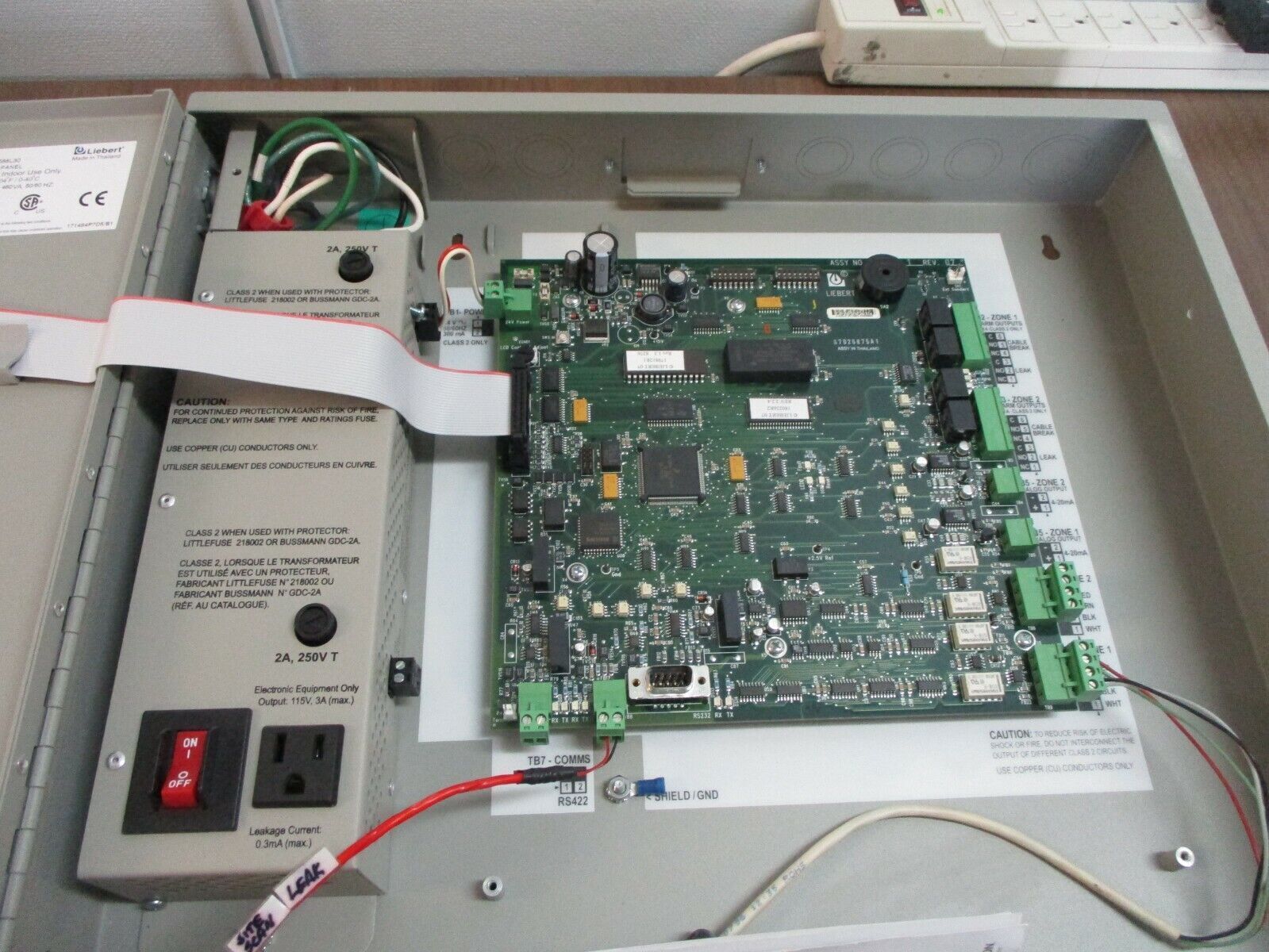 Liebert Liqui-Tect System Panel LPL1150 115V 4.0A 460VA 50/60Hz Type 1 Enclosure