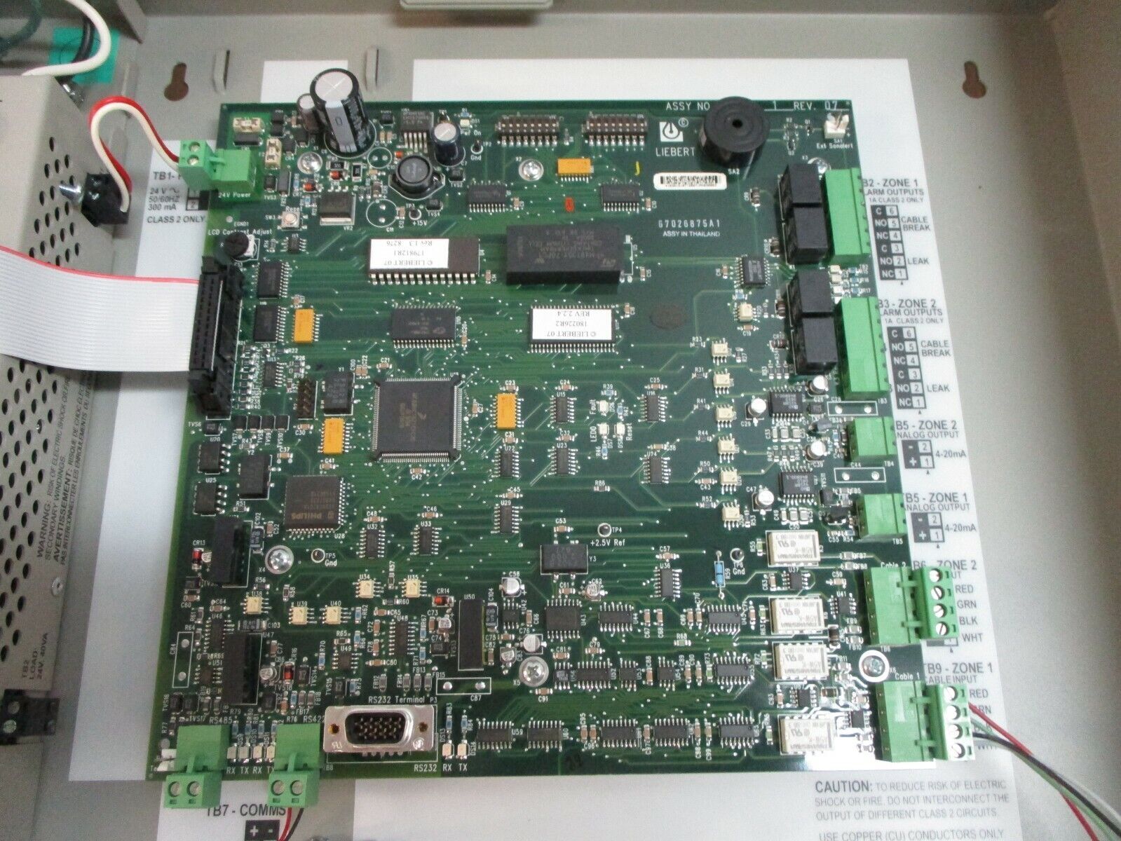 Liebert Liqui-Tect System Panel LPL1150 115V 4.0A 460VA 50/60Hz Type 1 Enclosure