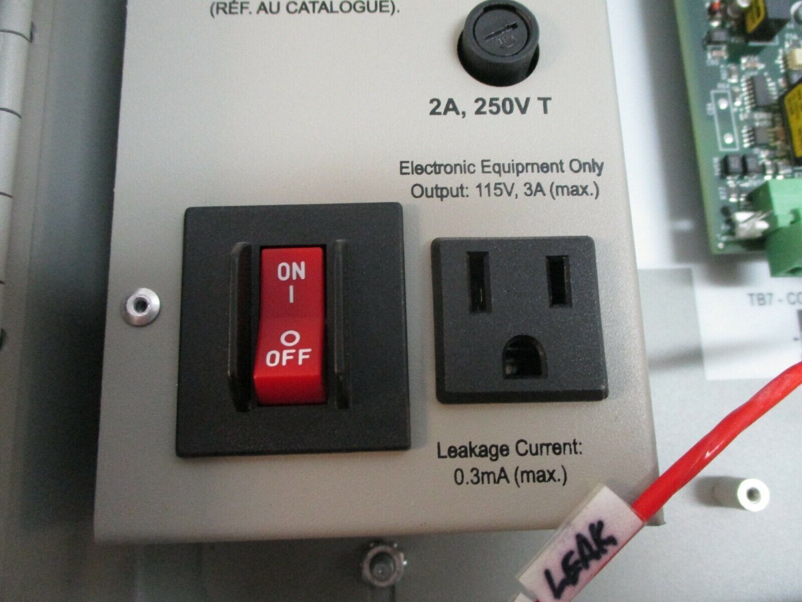 Liebert Liqui-Tect System Panel LPL1150 115V 4.0A 460VA 50/60Hz Type 1 Enclosure