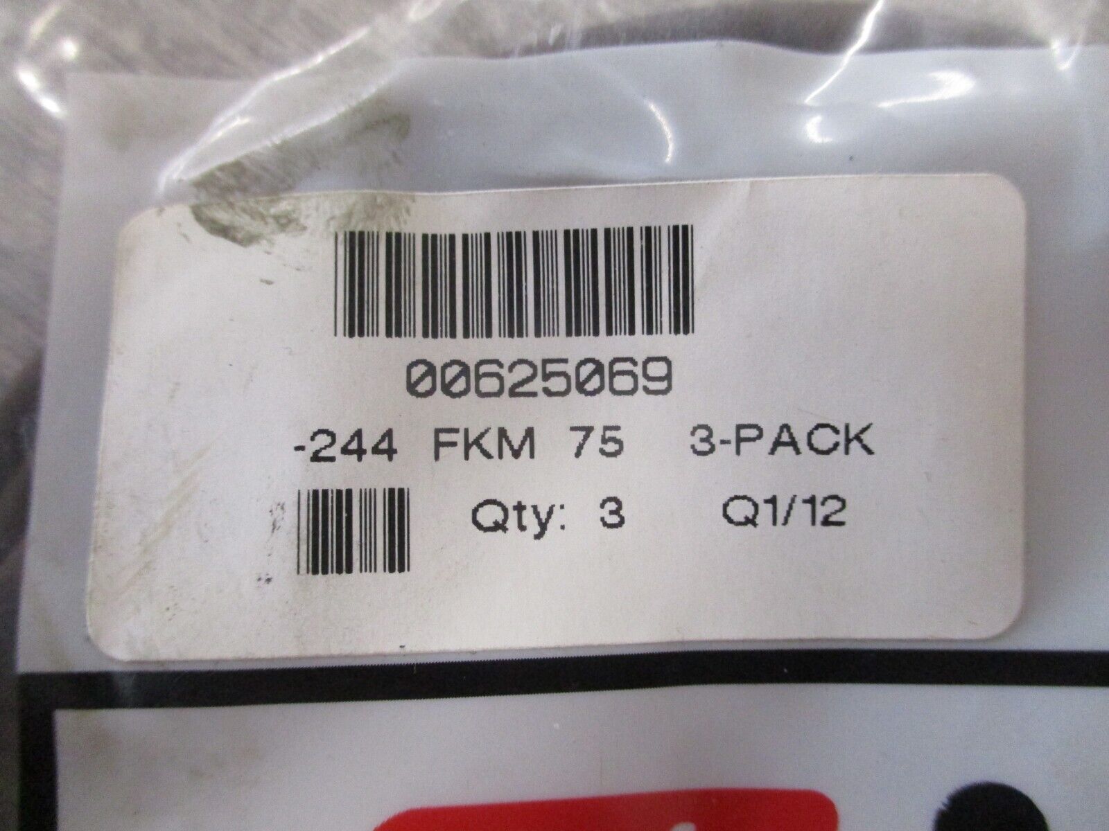 Motion Industries O-Pack O-RIngs 00625069 *Pack of 3* New Surplus