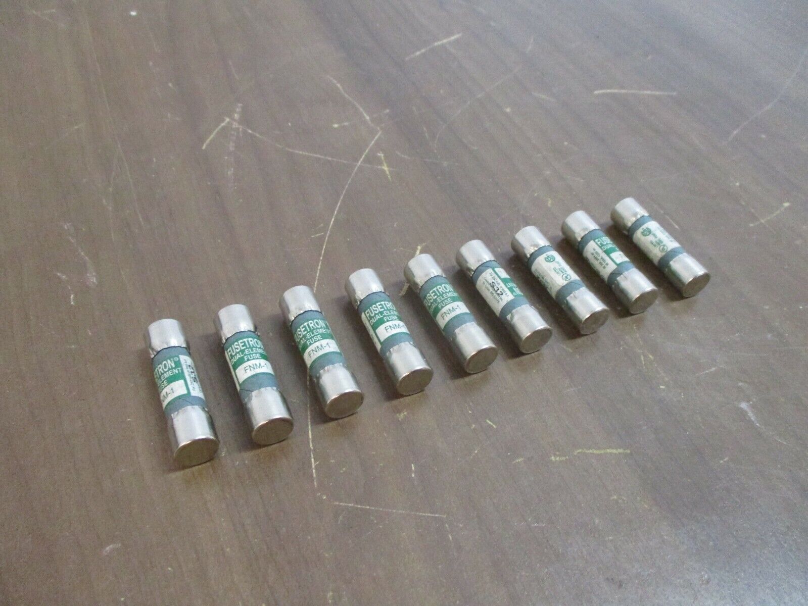 Bussmann Fusetron Fuse FNM-1 1A 250V *Lot of 9* Used
